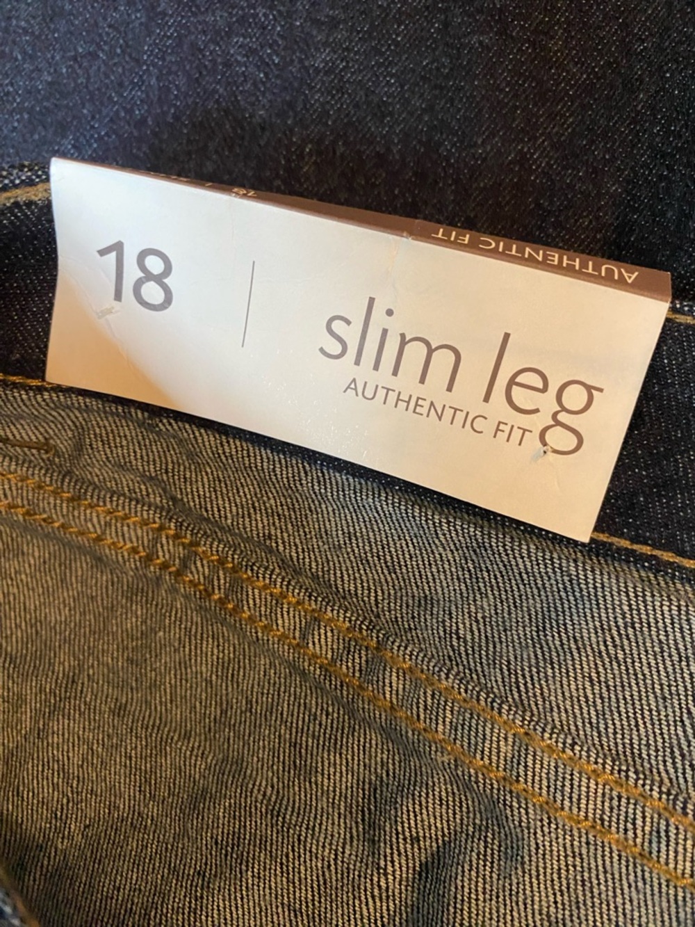 J. Jill Men's Straight Jeans in Dark Indigo - Picture 4 of 6